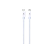 Dviced – USB-C - Lightning szőtt borítású töltőkábel, 1,25 m - fehér - iSTYLE HU
