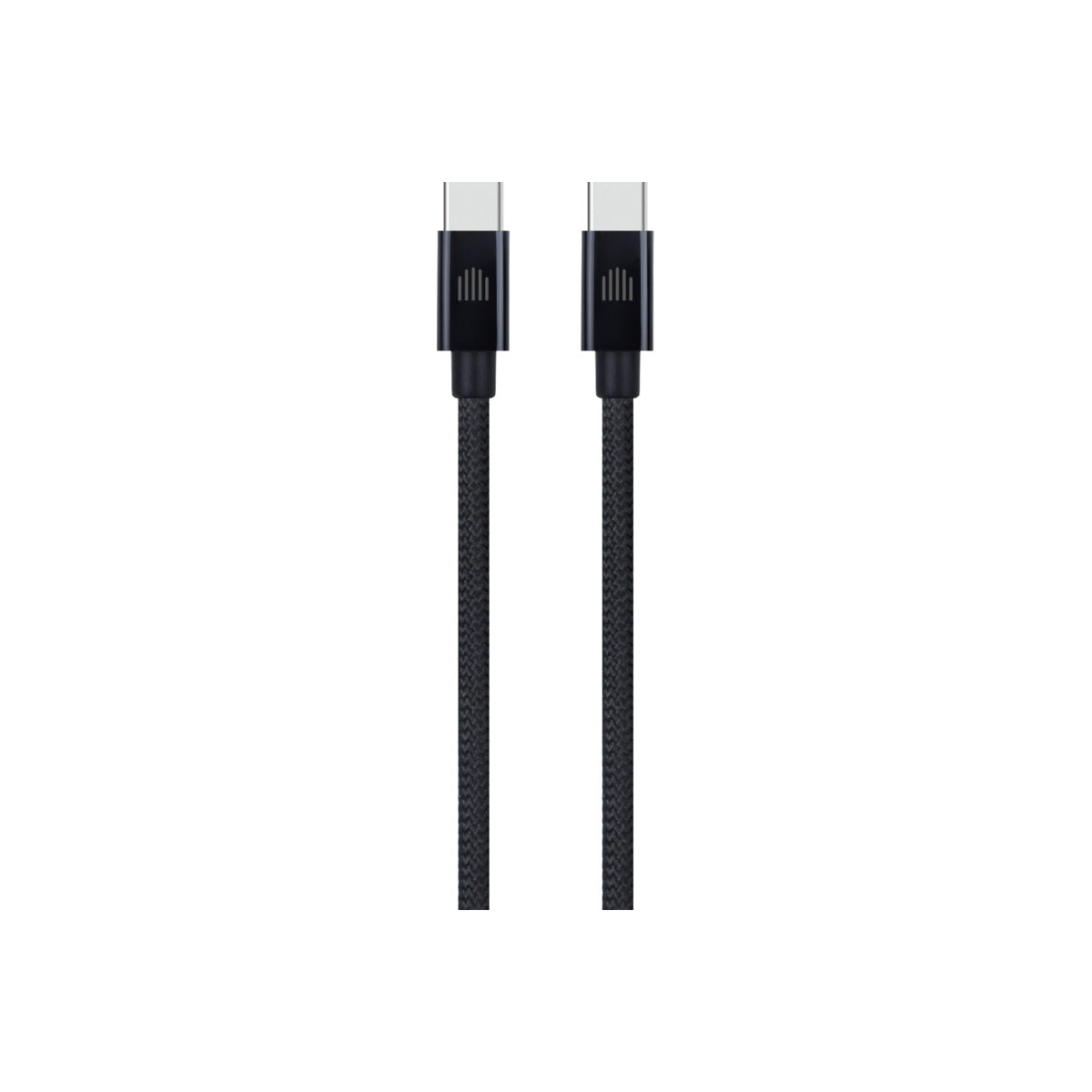 Dviced – USB-C - USB-C szőtt borítású töltőkábel, 1,25 m - fekete - iSTYLE HU