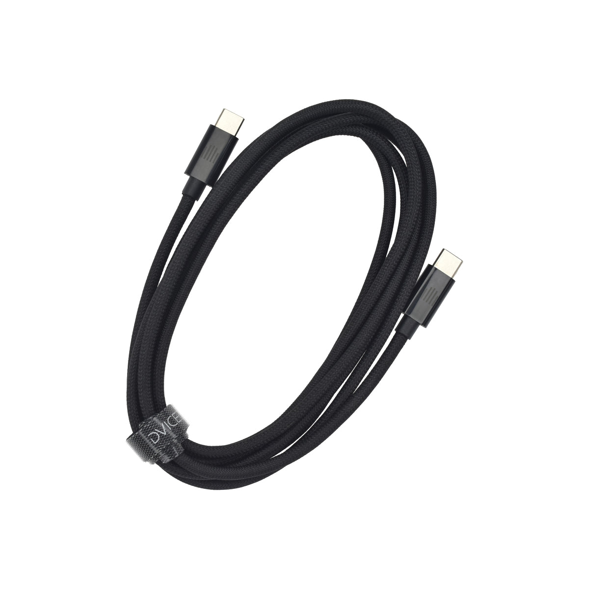 Dviced – USB-C - USB-C szőtt borítású töltőkábel, 2 m - fekete - iSTYLE HU