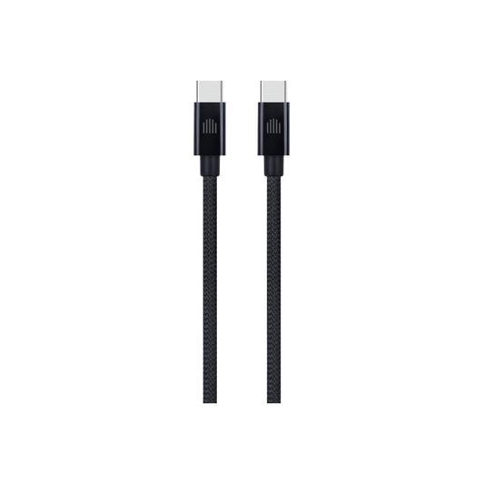Dviced – USB-C - USB-C szőtt borítású töltőkábel, 2 m - fekete - iSTYLE HU