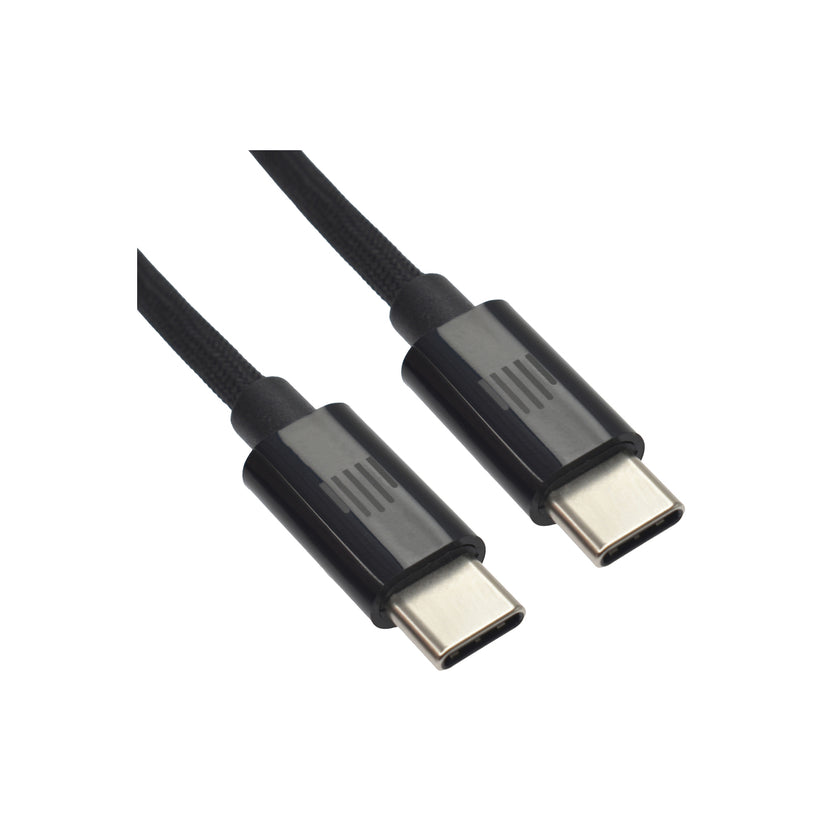 Dviced – USB-C - USB-C szőtt borítású töltőkábel, 3 m - fekete - iSTYLE HU