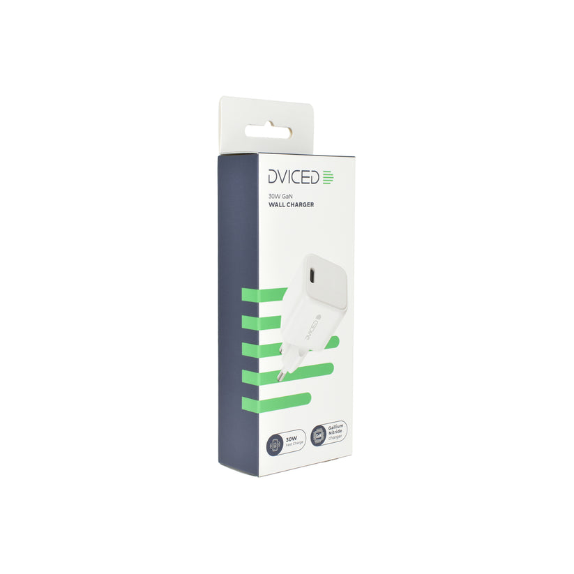 Dviced – Hálózati töltő 30W GaN - 1 db USB-C - fehér - iSTYLE HU