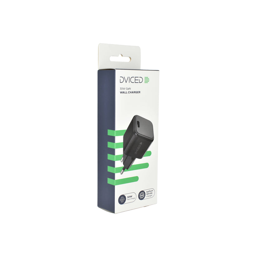 Dviced – Hálózati töltő 30W GaN - 1 db USB-C - fekete - iSTYLE HU