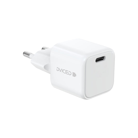 Dviced – Hálózati töltő 30W GaN - 1 db USB-C + USB-C to USB-C kábel 1,25 m - fehér - iSTYLE HU