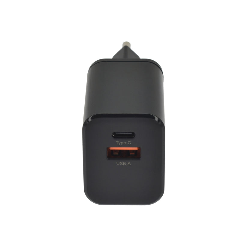 Dviced – Hálózati töltő 35W GaN - 1xUSB-A + 1x USB-C - fekete - iSTYLE HU