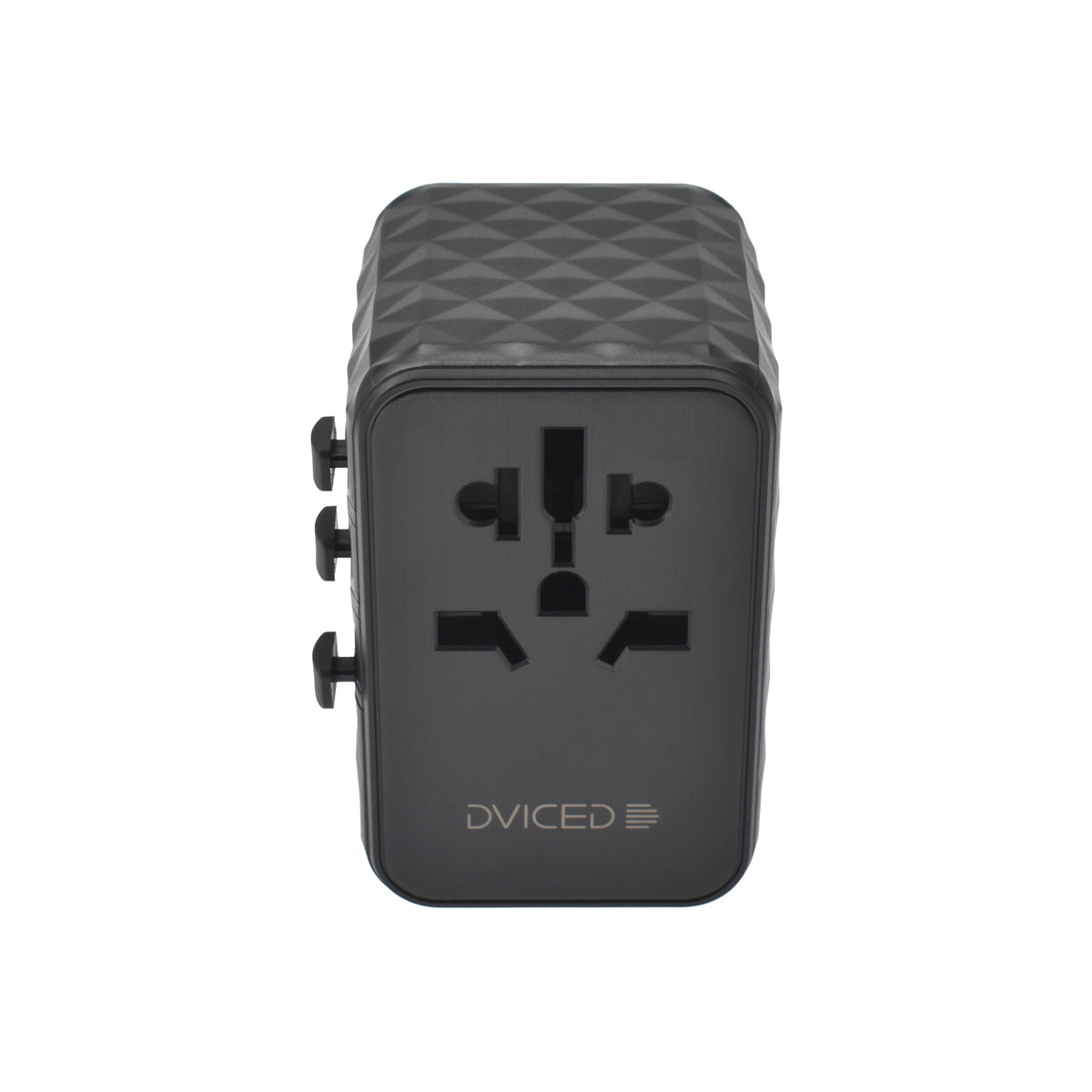 Dviced – Univerzális utazási adapter 65W GaN - UK, Európa, USA, Ausztrália - fekete - iSTYLE HU