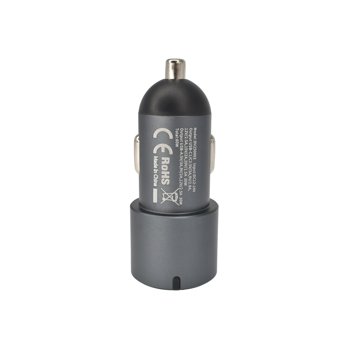 Dviced – Autós töltő 60W - 2xUSB-C + 1xUSB-A - szürke - iSTYLE HU