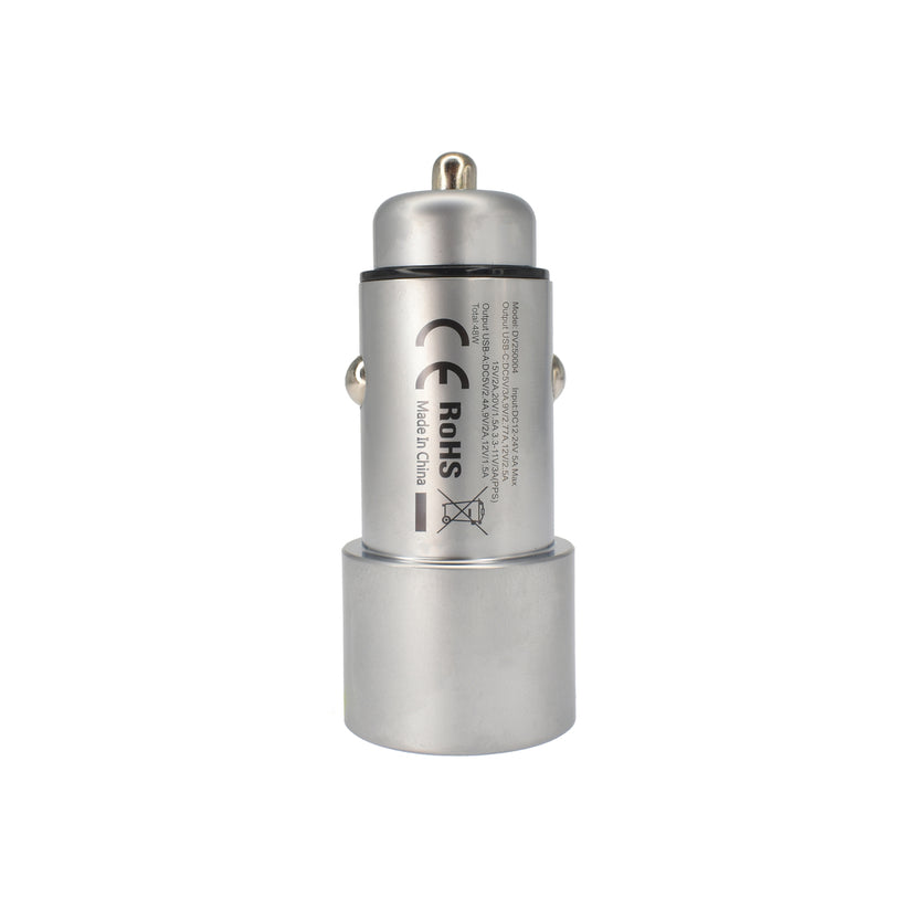Dviced – Autós töltő 48W - 1xUSB-C + 1xUSB-A - metal - iSTYLE HU