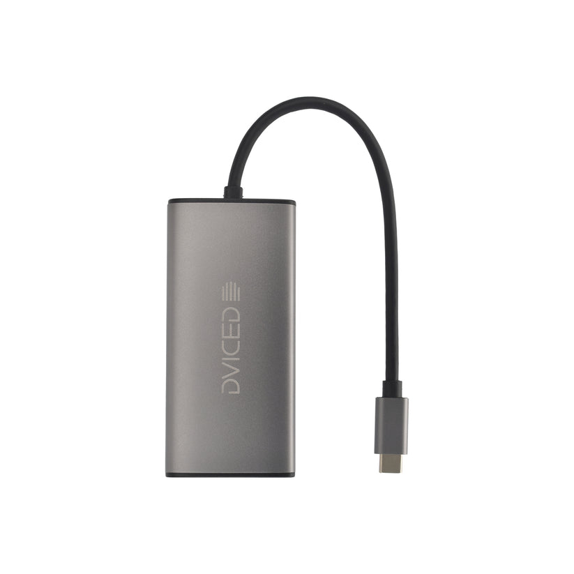 Dviced – Type-C HUB 6-in-1 (2xUSB 3.0 (A), 2xUSB-C, HDMI, SD kártyaolvasó) - iSTYLE HU