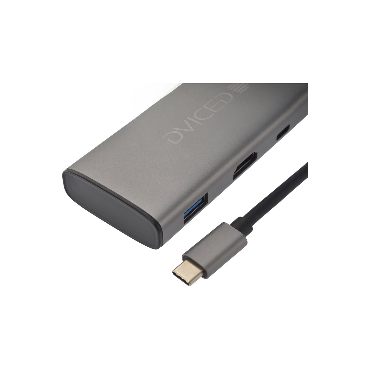 Dviced – Type-C HUB 6-in-1 (2xUSB 3.0 (A), 2xUSB-C, HDMI, SD kártyaolvasó) - iSTYLE HU