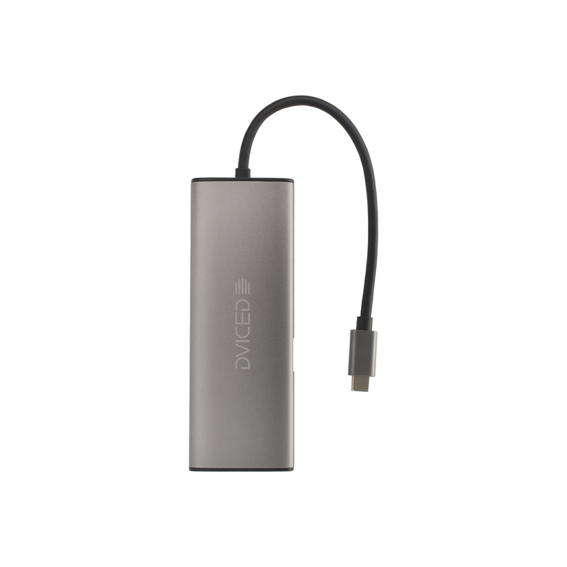 Dviced – Type-C HUB 9-in-1 (2xUSB 3.0 (A), 3xUSB-C, HDMI, SD kártyaolvasó, Micro SD kártyaolvasó, Ethernet) - iSTYLE HU