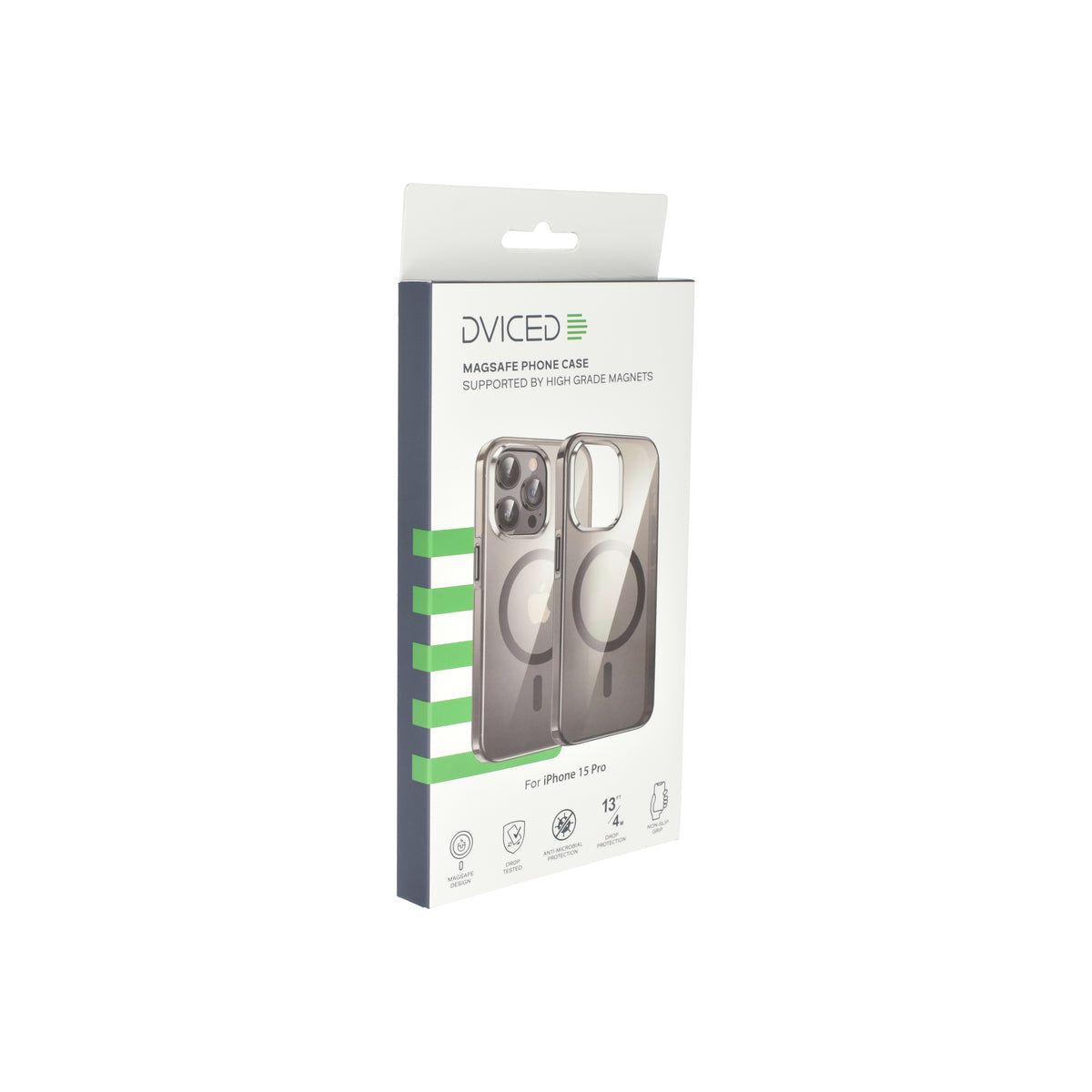 Dviced – Magsafe iPhone 15 Pro átlátszó fekete tok - iSTYLE HU