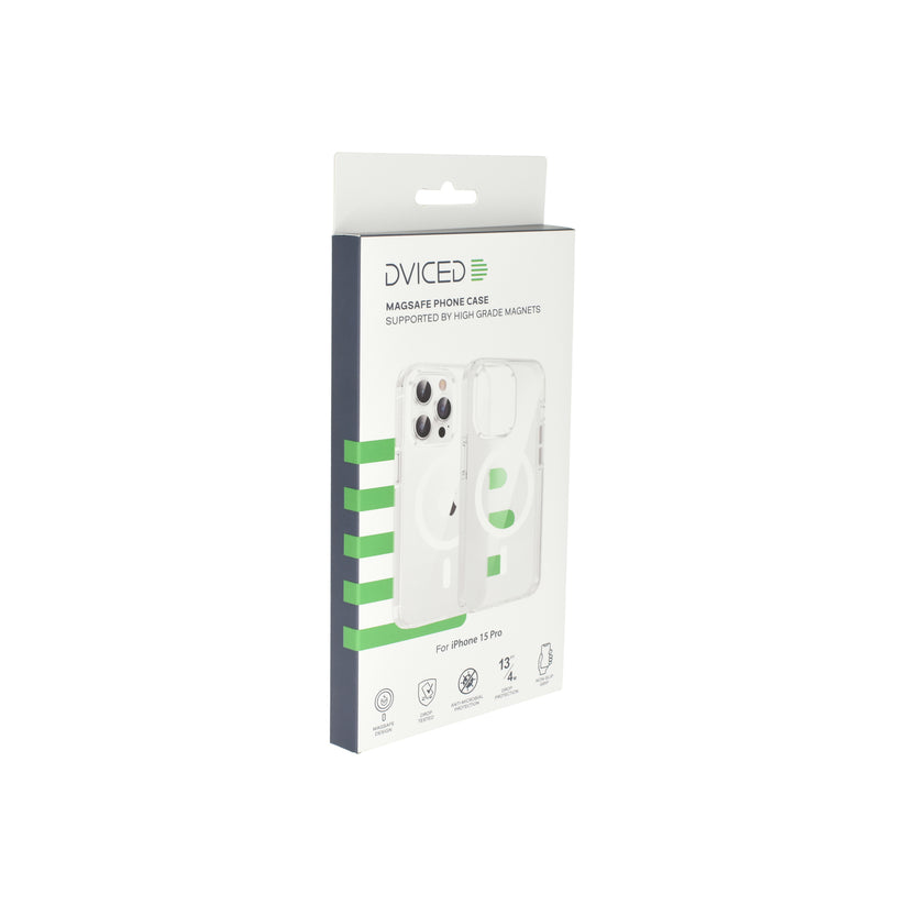 Dviced – Magsafe iPhone 15 Pro átlátszó fehér tok - iSTYLE HU