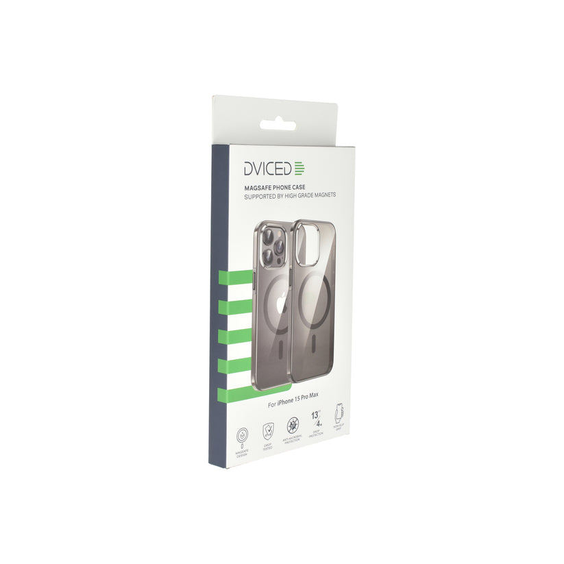Dviced – Magsafe iPhone 15 Pro Max átlátszó fekete tok - iSTYLE HU