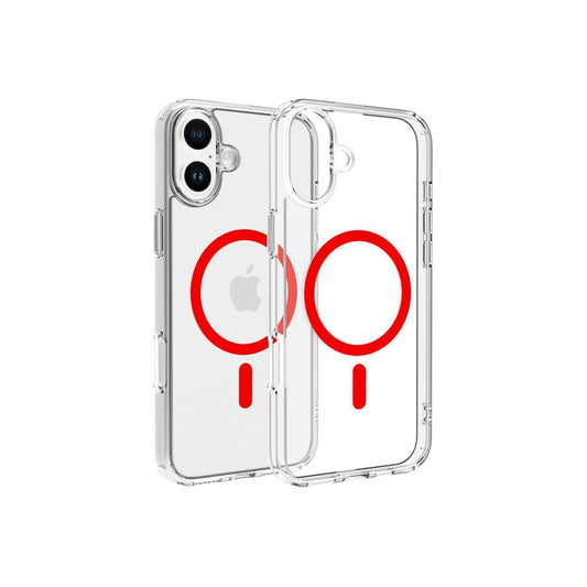 Dviced – Magsafe iPhone 16 Plus átlátszó tok - piros - iSTYLE HU