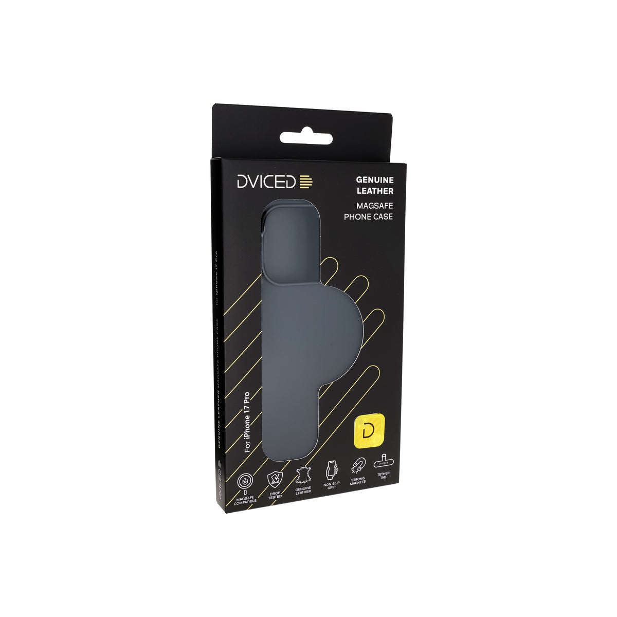 Dviced MagSafe iPhone 17 Pro bőr tok - Fekete - iSTYLE HU
