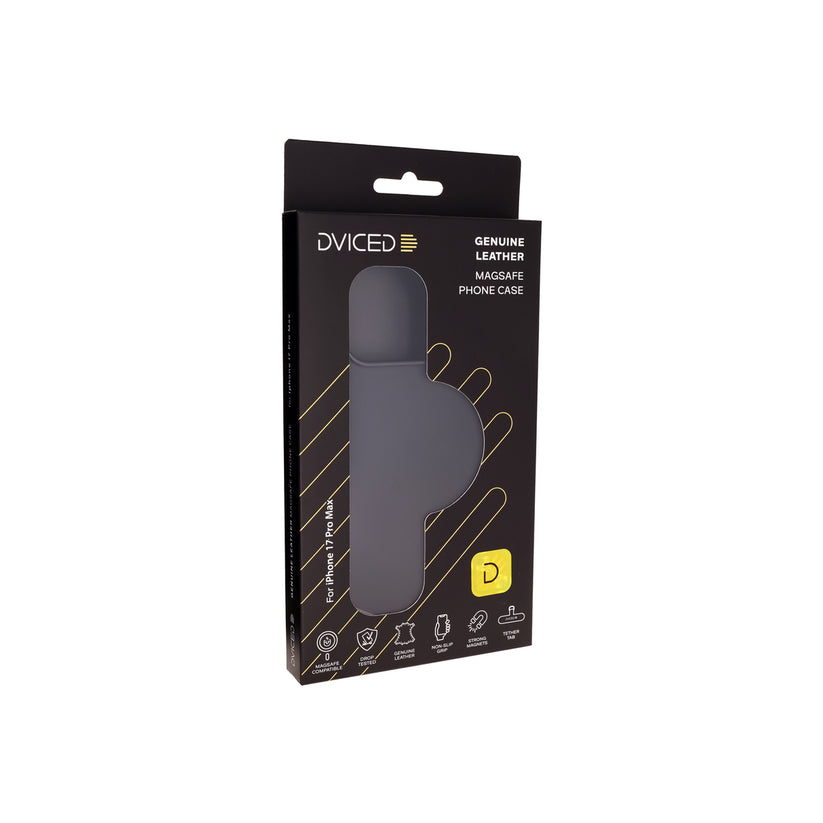Dviced MagSafe iPhone 17 Pro Max bőr tok - Fekete - iSTYLE HU