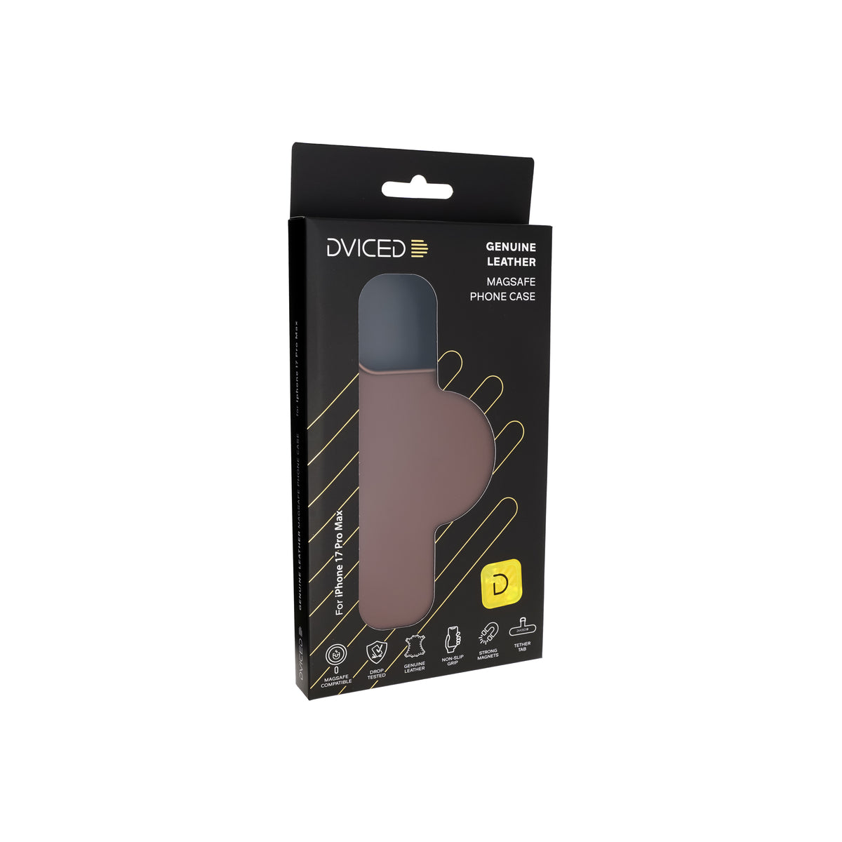 Dviced MagSafe iPhone 17 Pro Max bőr tok - Barna - iSTYLE HU