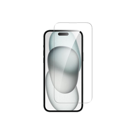 Dviced – iPhone 15 képernyővédő üvegfólia, átlátszó (0.3 mm, 9H) + applikátor