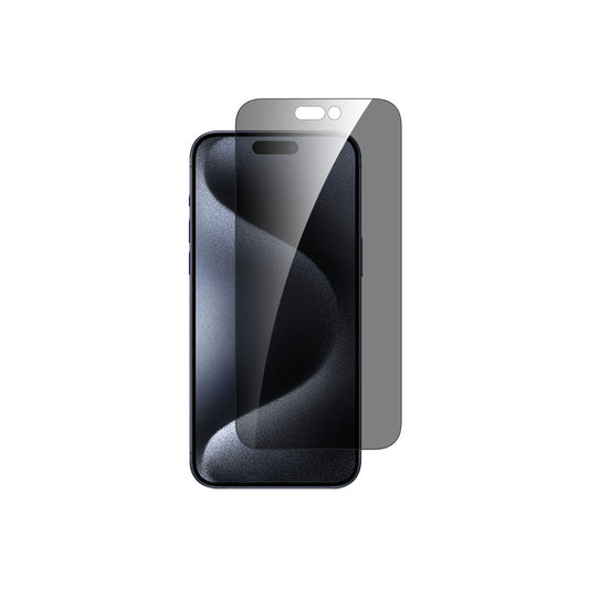 Dviced – iPhone 15 Pro képernyővédő üvegfólia (0.3 mm, 9H, betekintés védelem) - applikátorral - iSTYLE HU