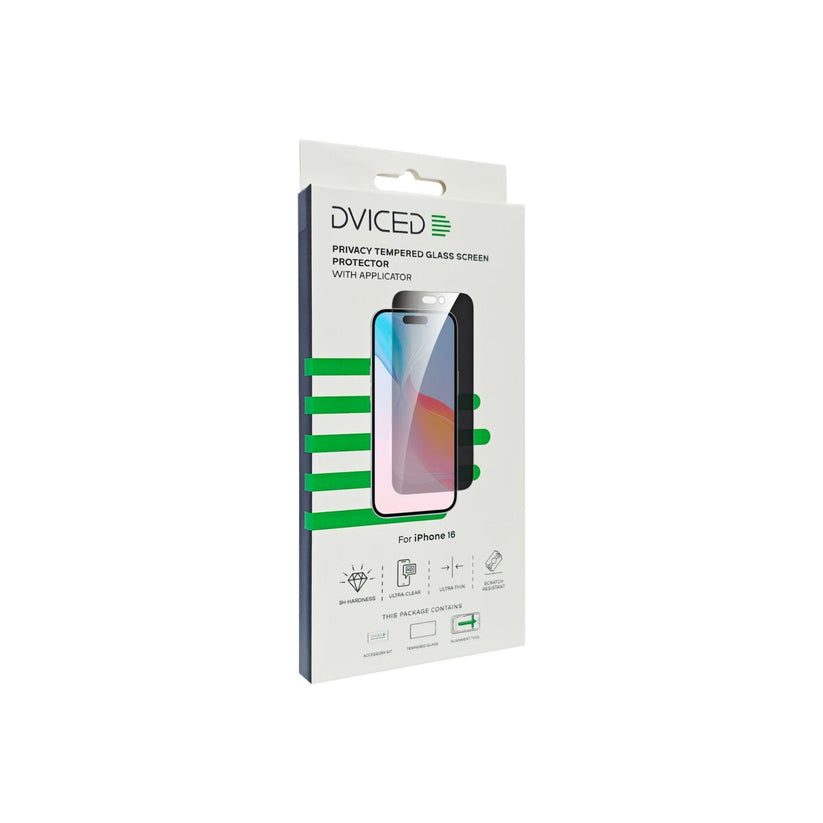 Dviced – iPhone 16 betekintésvédett edzett kijelzővédő üvegfólia applikátorral - iSTYLE HU