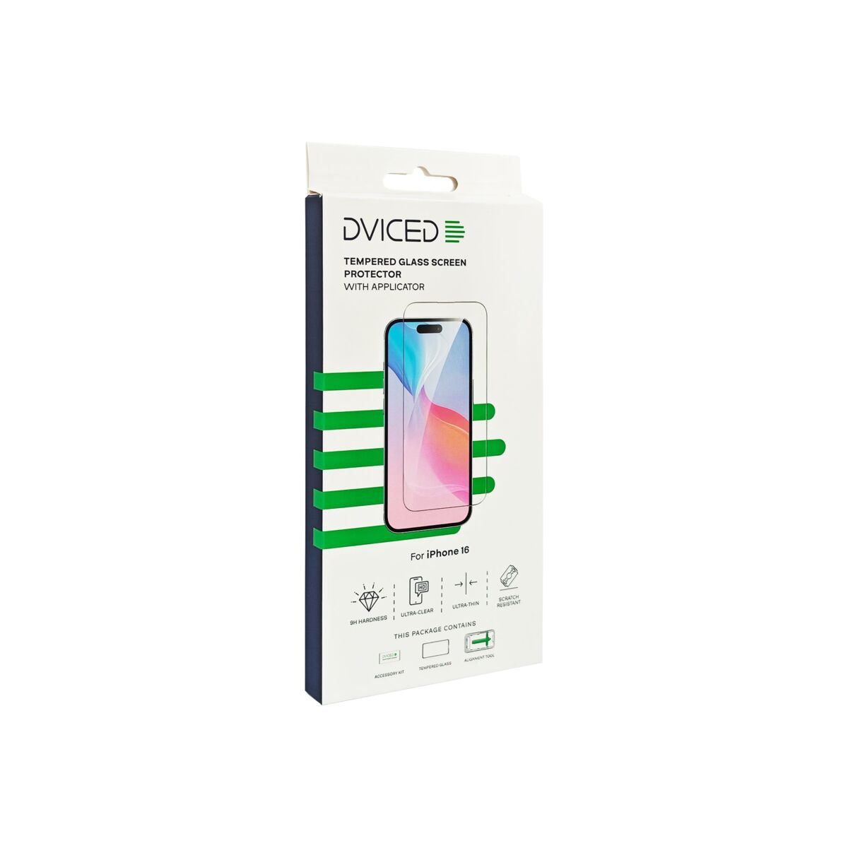 Dviced – iPhone 16 edzett kijelzővédő üvegfólia applikátorral - iSTYLE HU
