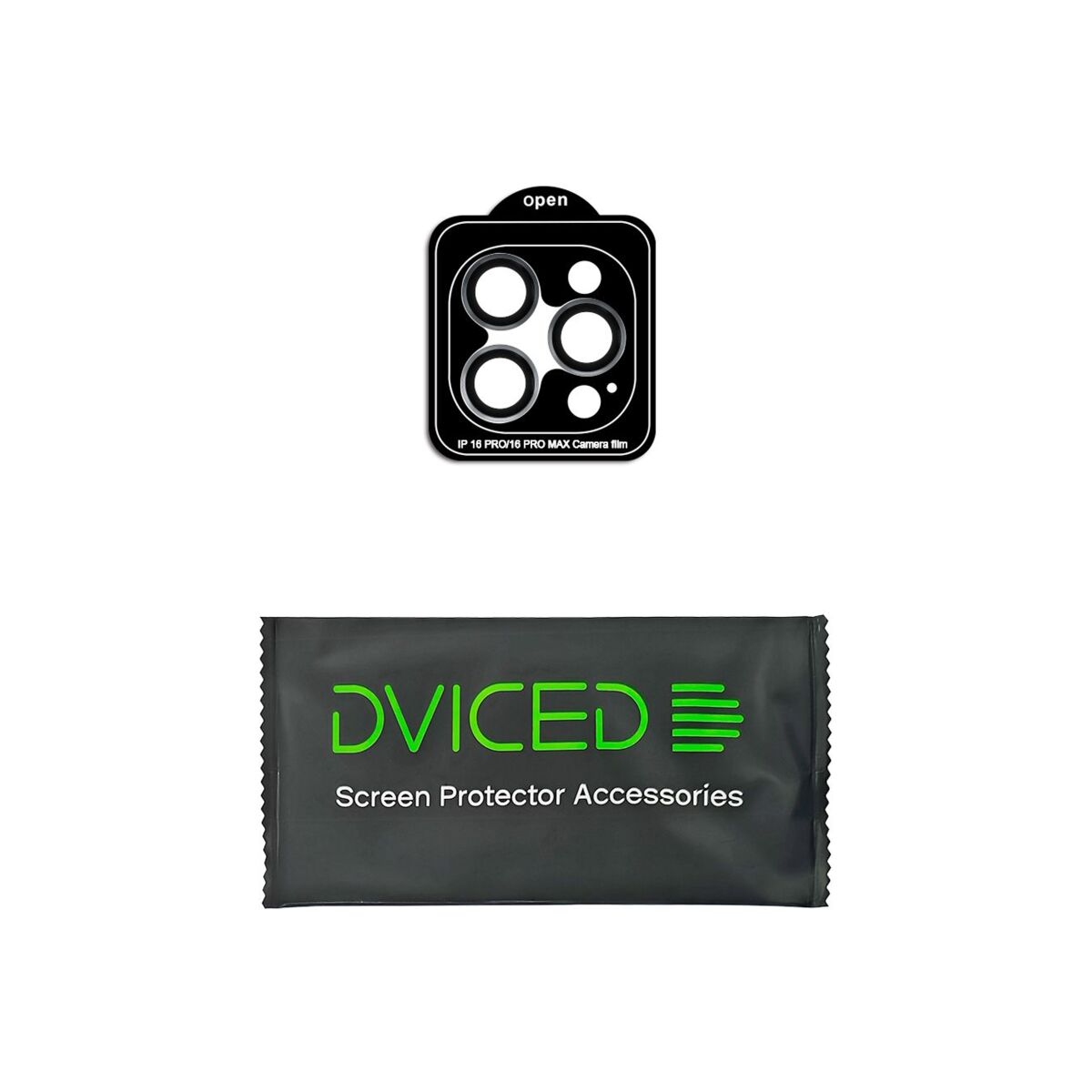 Dviced – kameralencse védő edzett üvegfólia iPhone 16 Pro / 16 Pro Max-hoz applikátorral - iSTYLE HU