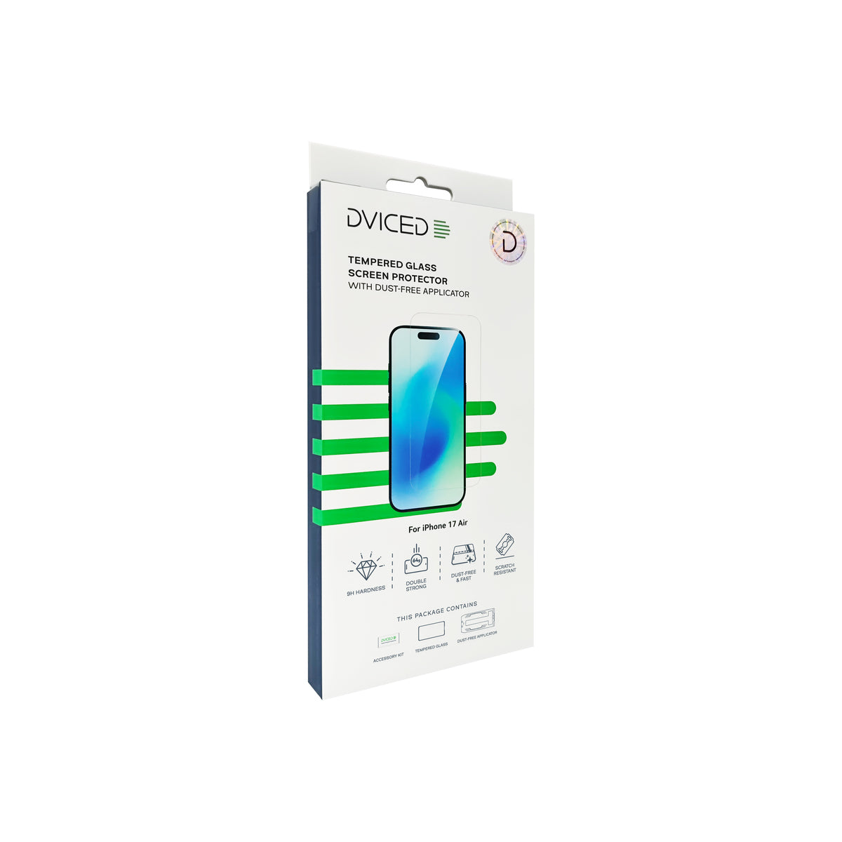 Dviced Edzett kijelzővédő üvegfólia pormentes applikátorral - iPhone Air - iSTYLE HU