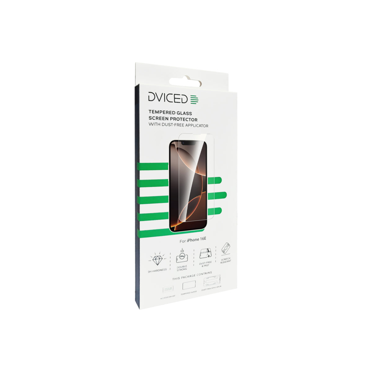 Dviced – Edzett kijelzővédő üvegfólia pormentesítő applikátorral - iPhone 16e/14/13/13 Pro - iSTYLE HU