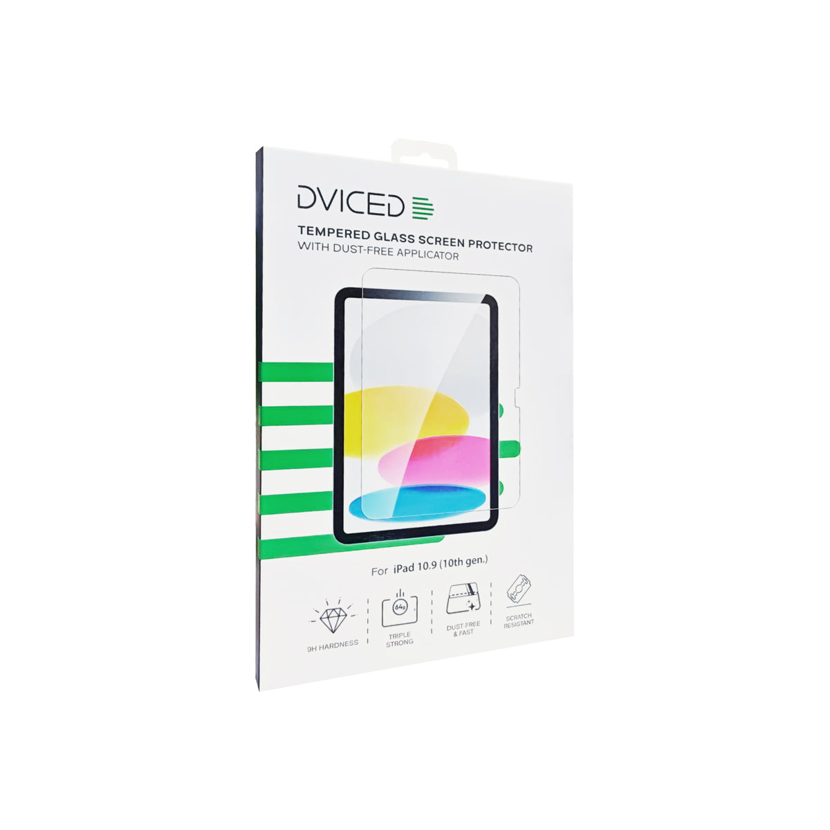 Dviced – Edzett kijelzővédő üvegfólia pormentesítő applikátorral - iPad 10.9" (10. Generációs) - iSTYLE HU