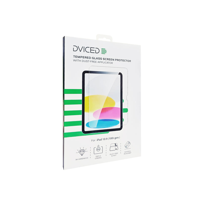 Dviced – Edzett kijelzővédő üvegfólia pormentesítő applikátorral - iPad 10.9" (10. Generációs) - iSTYLE HU