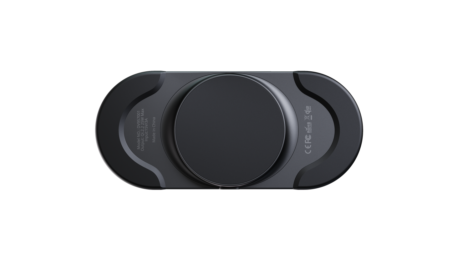 Dviced AERON Qi2.2 gamer vezeték nélküli töltő és hűtő - Fekete
