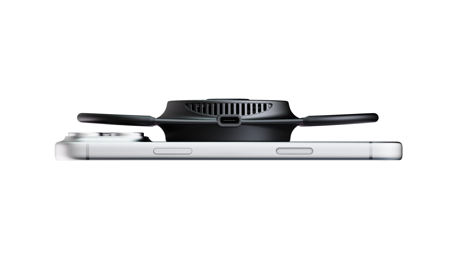 Dviced AERON Qi2.2 gamer vezeték nélküli töltő és hűtő - Fekete