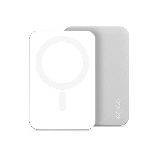 EPICO – 5000mAh mágneses (MagSafe kompatibilis) vezeték nélküli powerbank – ezüst - iSTYLE HU