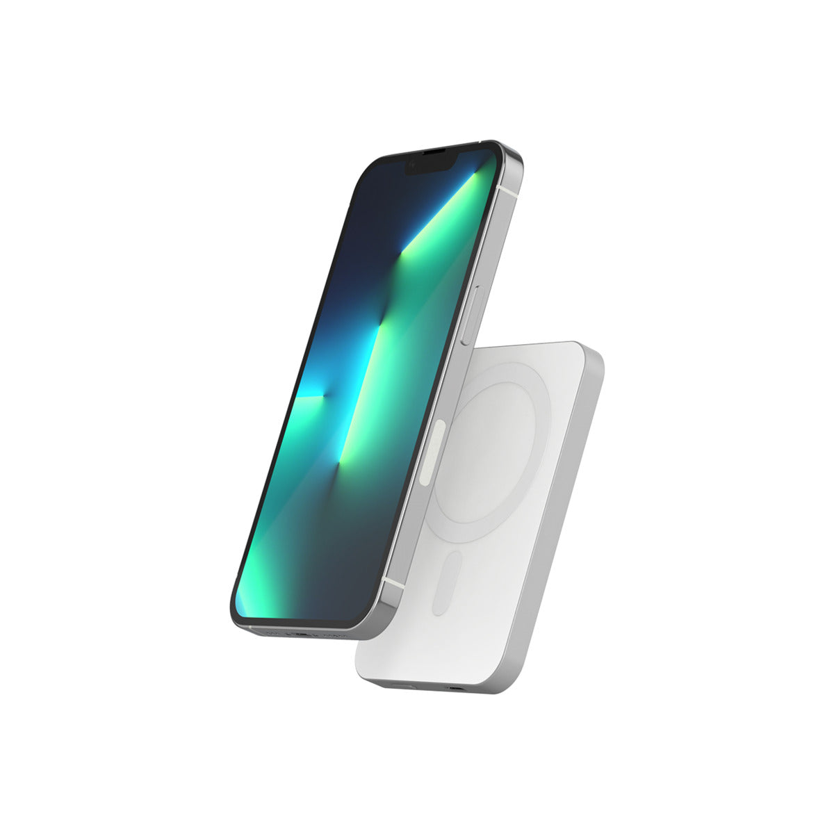 EPICO – 5000mAh mágneses (MagSafe kompatibilis) vezeték nélküli powerbank – ezüst - iSTYLE HU