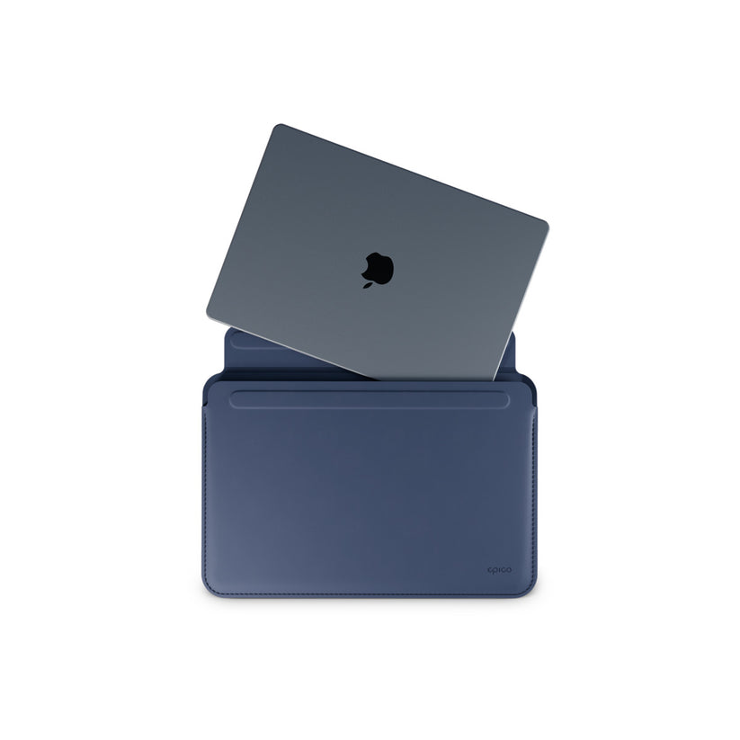 Epico — Bőr védőtok MacBook Air/Pro 13,3" - Sötétkék - iSTYLE HU