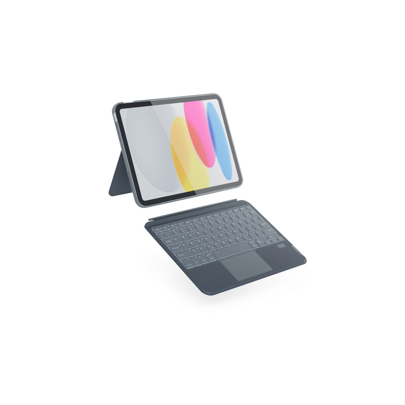 Epico – Apple iPad 10.2" Backlit tok magyar billentyűzettel - szürke - iSTYLE HU