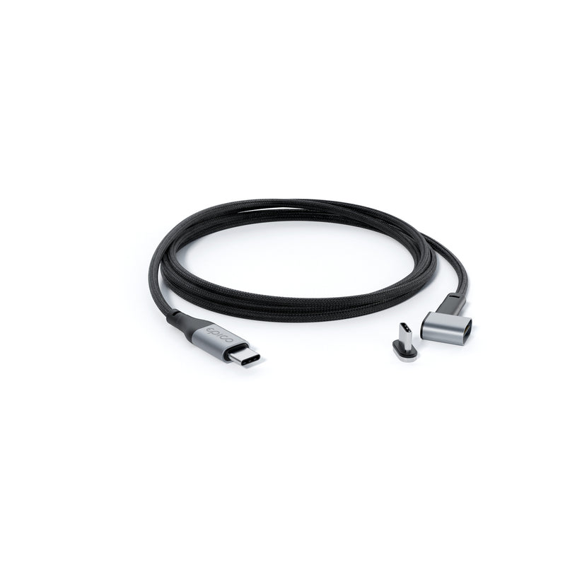 Epico – Mágneses Braided adatkábel USB-C to USB-C - szürke - iSTYLE HU