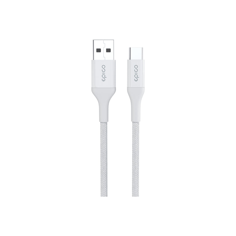 EPICO – Braided kábel USB-C to USB-A (1.2m) - fehér - iSTYLE HU