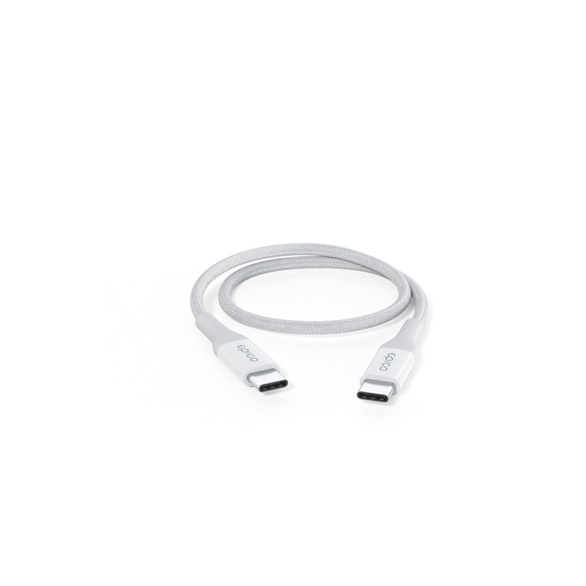 EPICO – USB-C szőtt borítású kábel (0.3 m) - Fehér - iSTYLE HU