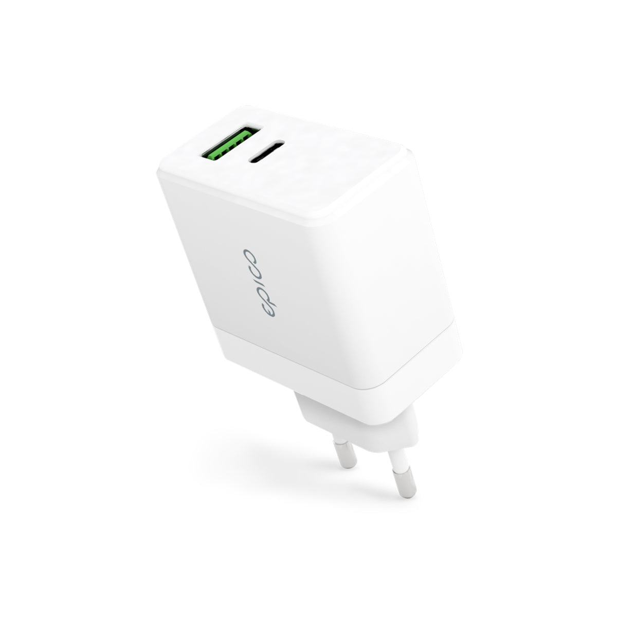 EPICO – 65W-os GaN töltőcsomag 2m USB-C kábellel - Fehér - iSTYLE HU