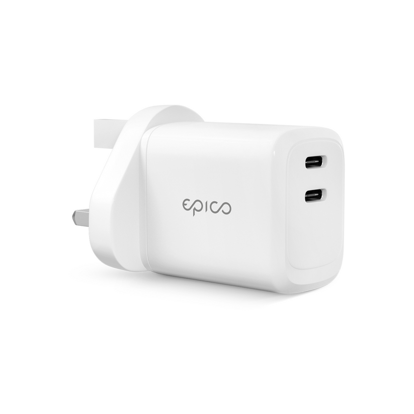 EPICO 45W DUAL CHARGER UK adapterrel - fehér - iSTYLE HU