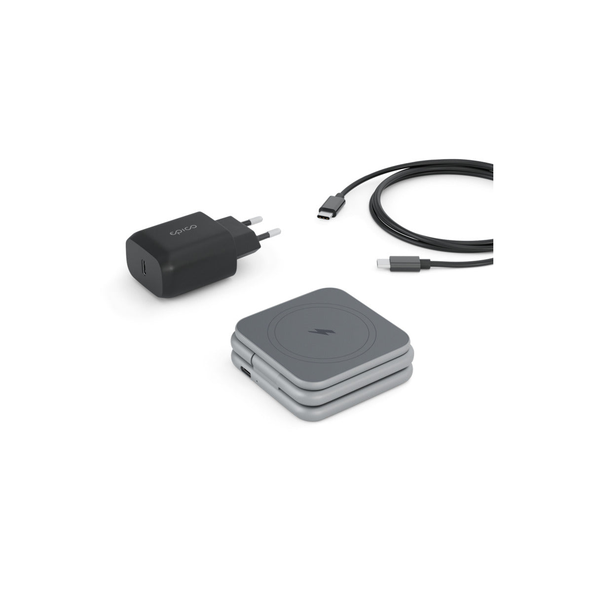 EPICO – Mag+ Foldable MagSafe töltőállomás - asztroszürke - iSTYLE HU