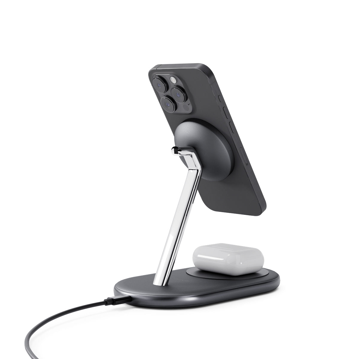 EPICO – UltraBase 2in1 Qi2 Mag+ MagSafe kompatibilis töltőállomás - fekete - iSTYLE HU