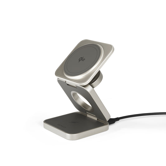 EPICO – UltraBase 3in1 Qi2 Mag+ összecsukható vezeték nélküli töltőállomás - titán - iSTYLE HU