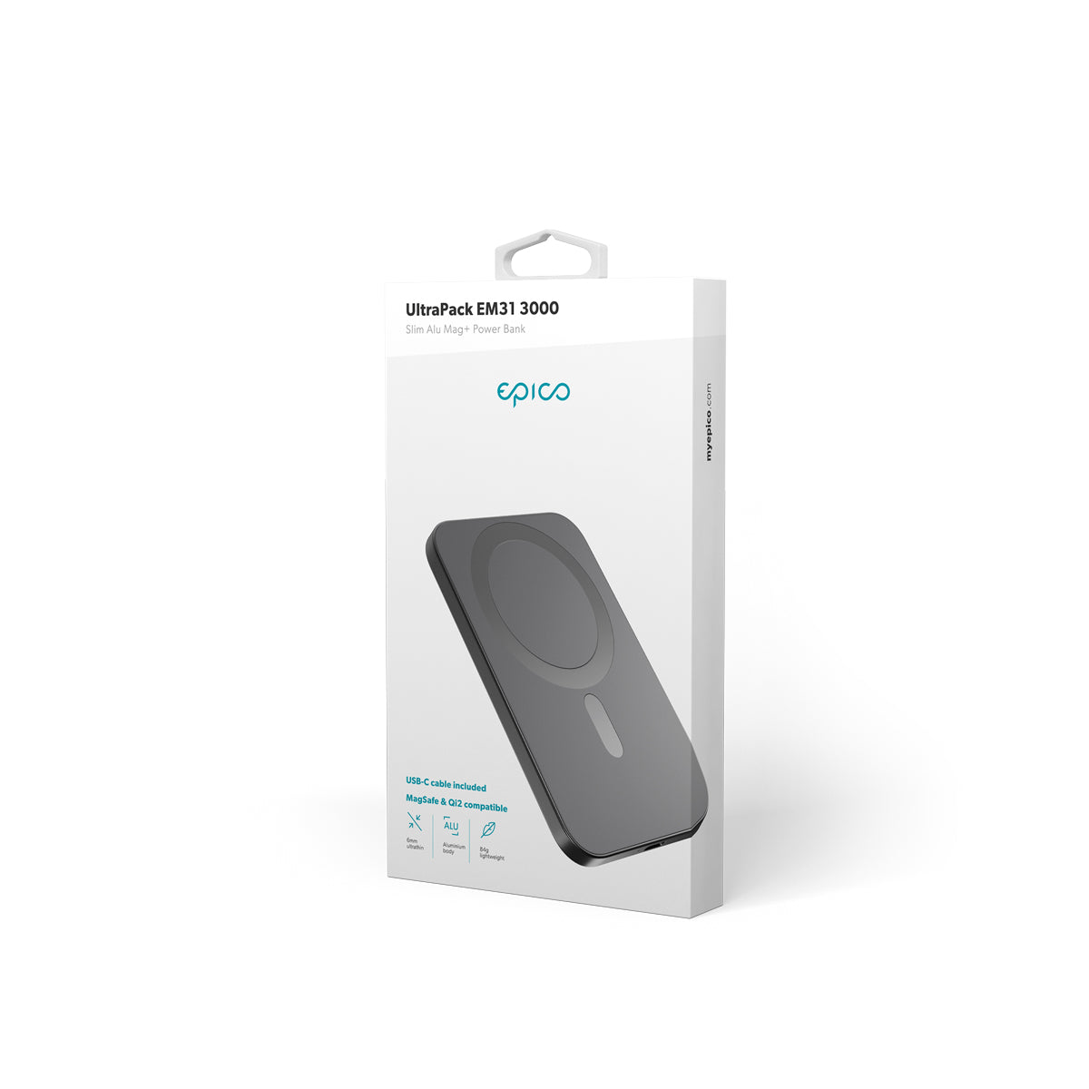 Epico – UltraPack Slim Power bank 3000mAh - asztroszürke - iSTYLE HU