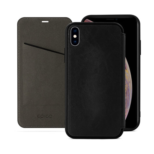 EPICO – iPhone XS Max kinyitható tok – fekete (Guarantee Program) - iSTYLE HU