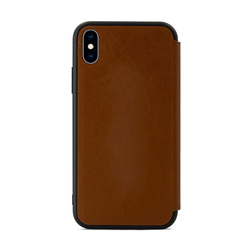 EPICO – iPhone XS Max kinyitható tok – barna (Guarantee Program) - iSTYLE HU