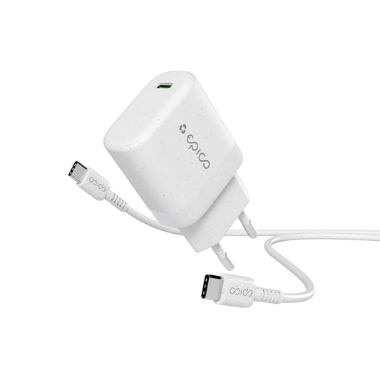 Epico – Resolve GaN USB-C töltő (30W, 1,2m) - fehér - iSTYLE HU