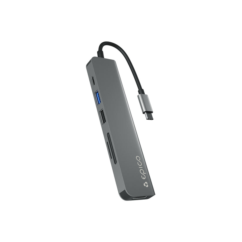 Epico – Resolve 8K Aluminium Hub 6in1 - asztroszürke - iSTYLE HU